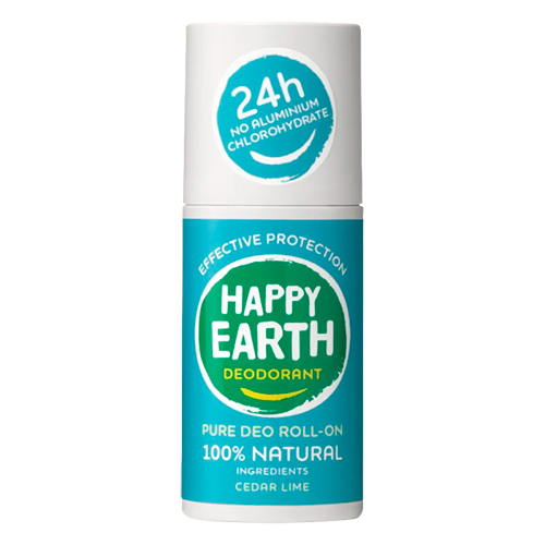 NATURAL DEODORANT ROLL-ON CEDAR LIME de HAPPY EARTH